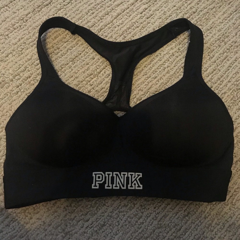 NEW PINK PADDED SPORTS BRA